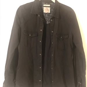 American Eagle Black Denim shirt